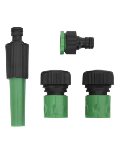 Set Tubo da Giardino con Raccordi Verde 0,75" 100 m in PVC