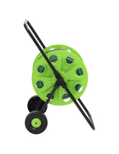 Carrello Avvolgitubo Verde con Set Raccordi Tubo 0,5" 50 m PVC 2