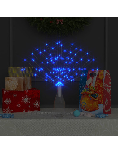 Luci di Natale Fuochi d'Artificio Blu Chiaro 20 cm 140 LED