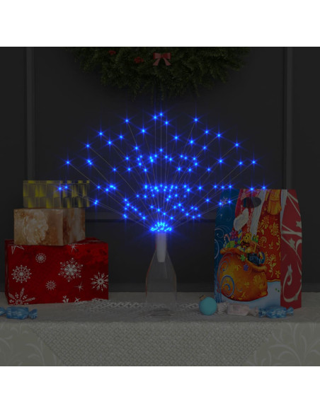Luci di Natale Fuochi d'Artificio Blu Chiaro 20 cm 140 LED