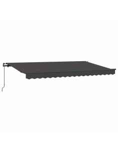 Tenda Retrattile Antracite 350 x 200 cm Tessuto 2