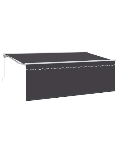 Tenda Retrattile Crema 350 x 200 cm Poliestere e Alluminio