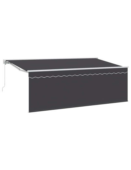 Tenda Retrattile Crema 350 x 200 cm Poliestere e Alluminio