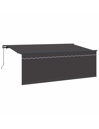 Tenda Retrattile Antracite 350 x 200 cm Poliestere e Alluminio