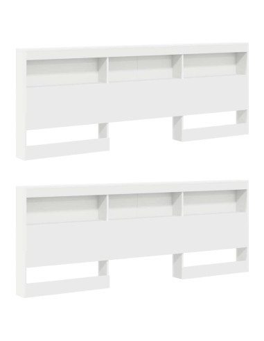 Letto Libreria Bianco 180 x 200 cm Legno multistrato