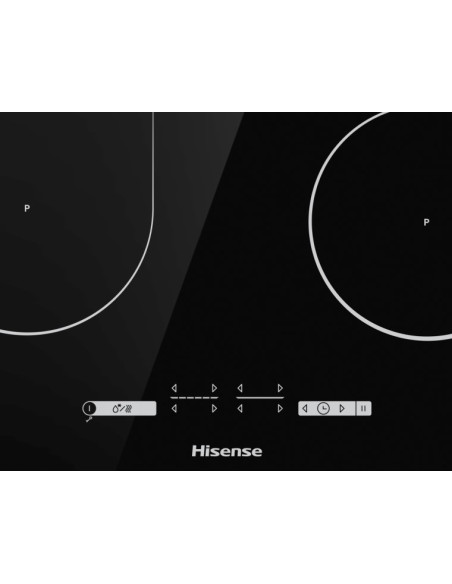 Hisense I8433C piano cottura Nero Da incasso 80 cm Piano cottura a induzione 4 Fornello(i)