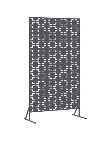 Schermo per Privacy Antracite 100 x 50 x 180 cm Acciaio