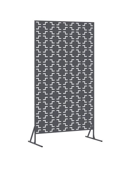 Schermo per Privacy Antracite 100 x 50 x 180 cm Acciaio