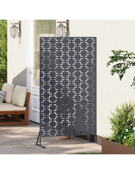 Schermo per Privacy Antracite 100 x 50 x 180 cm Acciaio