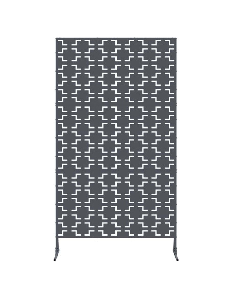 Schermo per Privacy Antracite 100 x 50 x 180 cm Acciaio
