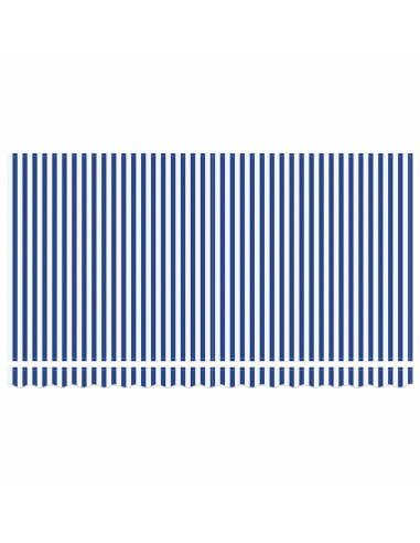 Telo di ricambio per tenda da sole Blu e Bianco 380 x 195 cm