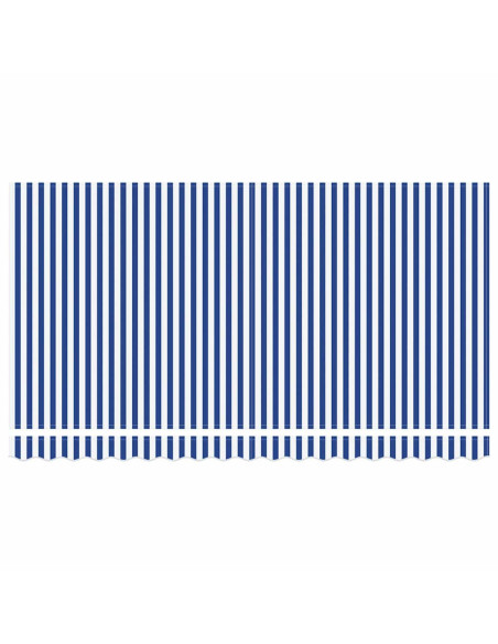 Telo di ricambio per tenda da sole Blu e Bianco 380 x 195 cm