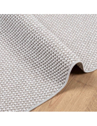 Tappeti per area HUARTE Crema e Grigio 150 x 80 cm Poliestere