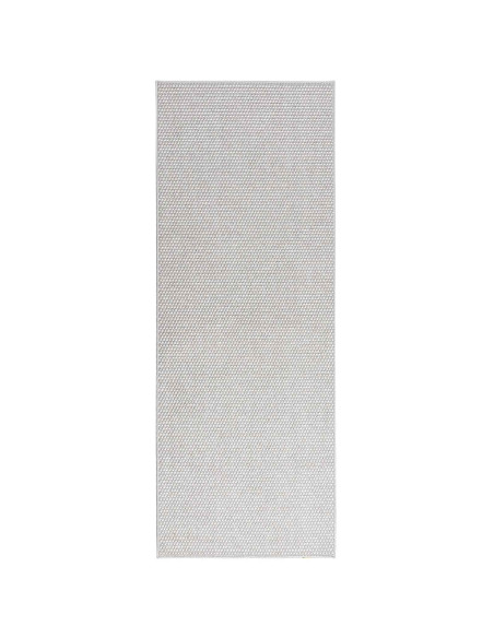 Tappeti per area HUARTE Crema e Grigio 200 x 80 cm Poliestere