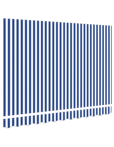 Telo di ricambio per tenda da sole Blu e Bianco 330 x 195 cm