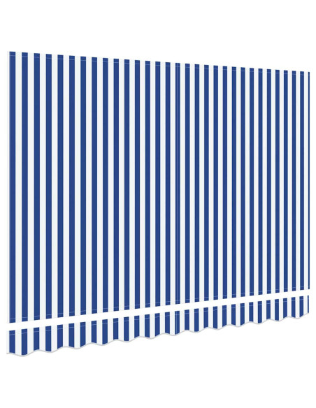 Telo di ricambio per tenda da sole Blu e Bianco 330 x 195 cm