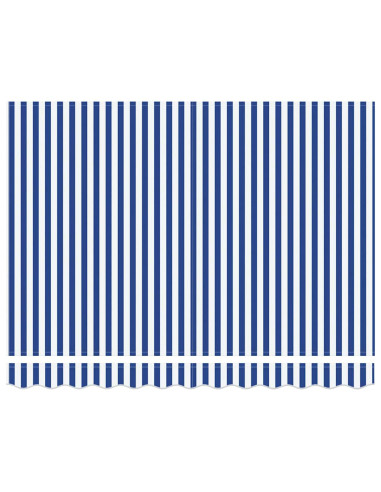 Telo di ricambio per tenda da sole Blu e Bianco 330 x 195 cm