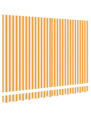 Telo di ricambio per tenda da sole Giallo e Bianco 235 x 195 cm