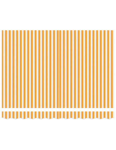 Telo di ricambio per tenda da sole Giallo e Bianco 235 x 195 cm