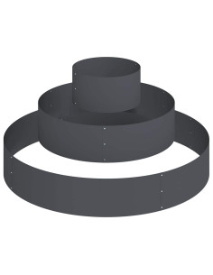 Vaso da giardino Antracite 120 x 120 x 20 cm 2