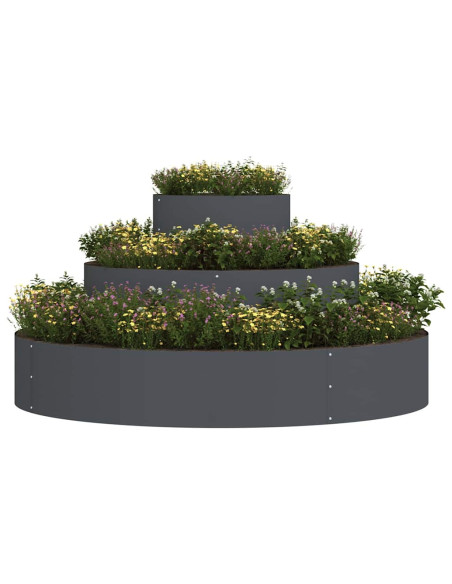Vaso da giardino Antracite 120 x 120 x 20 cm