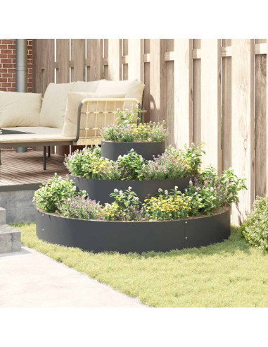 Vaso da giardino Antracite 120 x 120 x 20 cm
