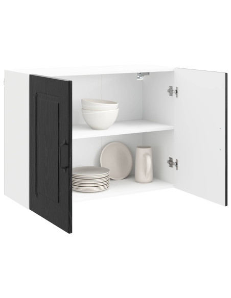 Mobile da cucina con porta Kalmar Rovere Nero 80 x 31 x 60 cm