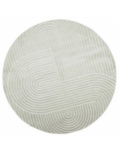 Tappeti per area Rotondo HUARTE Verde Ø 200 CM Poliestere 2