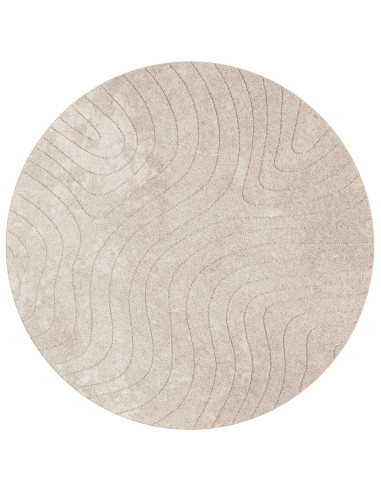 Tappeti per area Rotondo HUARTE Beige Ø 200 CM Poliestere
