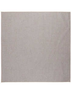 Tappeti per area HUARTE Crema e Taupe 200 x 200 cm Poliestere 2