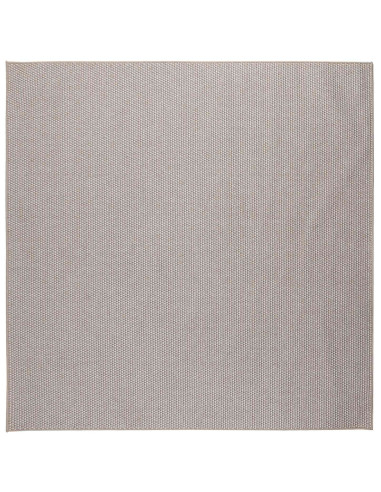 Tappeti per area HUARTE Crema e Taupe 200 x 200 cm Poliestere