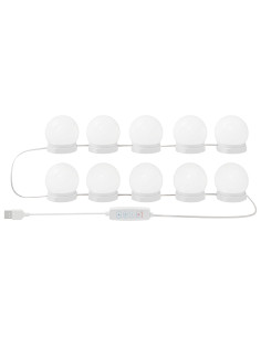 Luci per Specchio Bianco 4.5 x 4.5 x 4.8 cm Plastica 2
