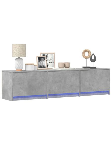 Mobile TV Calcestruzzo 165 x 34 x 40 cm Legno multistrato
