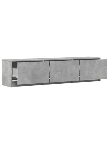 Mobile TV Calcestruzzo 165 x 34 x 40 cm Legno multistrato