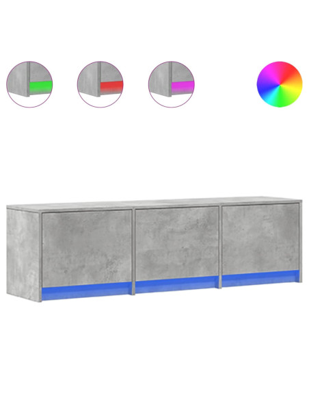 Mobile TV Calcestruzzo 140 x 34 x 40 cm Legno multistrato