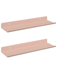 Scaffale da parete con lo scaffale 2 pcs Rosa 30 x 9 x 2,5 cm 2