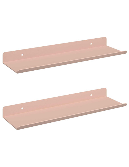 Scaffale da parete con lo scaffale 2 pcs Rosa 30 x 9 x 2,5 cm