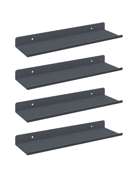 Scaffale da parete 4 pcs Antracite 30 x 9 x 2,5 cm