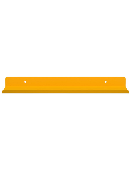 Scaffale da parete 2 pcs Giallo senape 30 x 9 x 2,5 cm