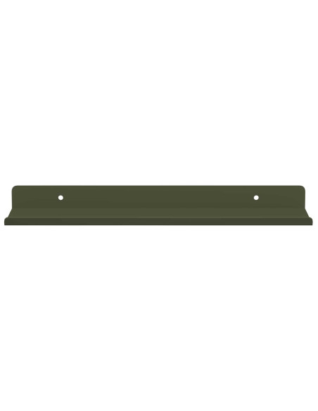Scaffale da parete 2 pcs Verde oliva 30 x 9 x 2,5 cm