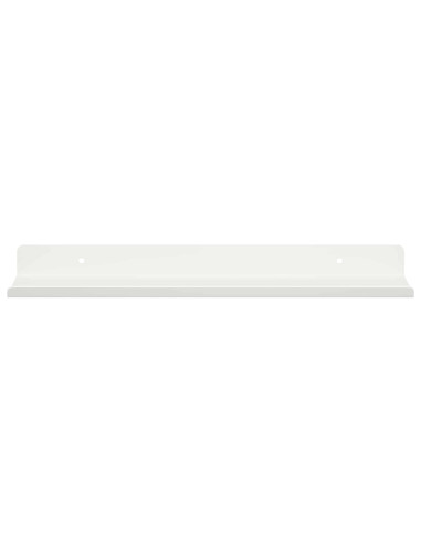 Scaffale da parete con lo scaffale 4 pcs Bianco 30 x 9 x 2,5 cm