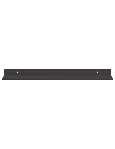 Scaffale da parete con lo scaffale 4 pcs Nero 40 x 9 x 2,5 cm