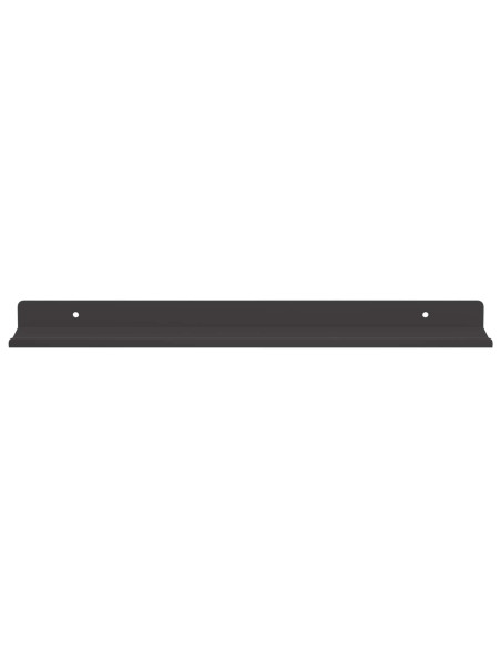 Scaffale da parete con lo scaffale 4 pcs Nero 40 x 9 x 2,5 cm