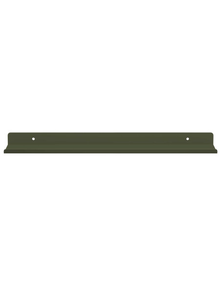 Scaffale da parete 2 pcs Verde oliva 40 x 9 x 2,5 cm