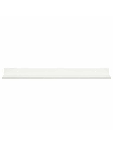 Scaffale da parete con lo scaffale 2 pcs Bianco 40 x 9 x 2,5 cm