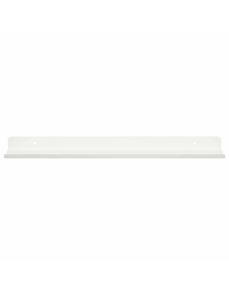 Scaffale da parete con lo scaffale 2 pcs Bianco 40 x 9 x 2,5 cm