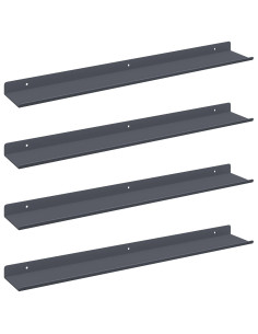 Scaffale da parete 4 pcs Antracite 60 x 9 x 2,5 cm 2
