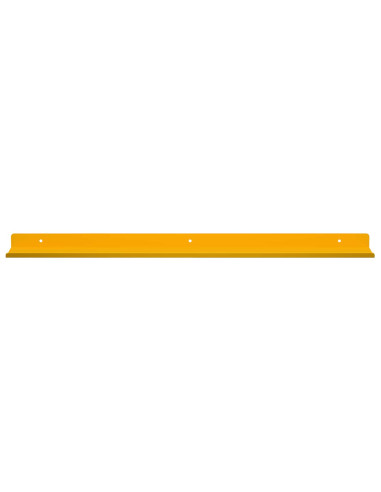 Scaffale da parete 2 pcs Giallo senape 60 x 9 x 2,5 cm