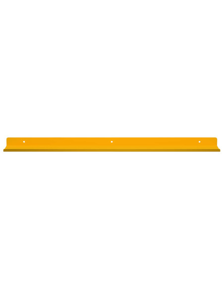 Scaffale da parete 4 pcs Giallo senape 60 x 9 x 2,5 cm