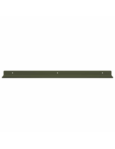 Scaffale da parete 2 pcs Verde oliva 60 x 9 x 2,5 cm